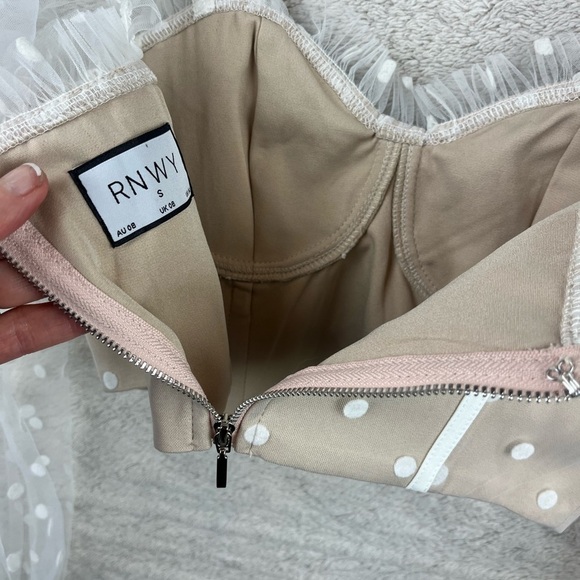 RUNAWAY THE LABEL Mesh Bustier Hello Molly Swiss Dot Corset - Picture 11 of 16